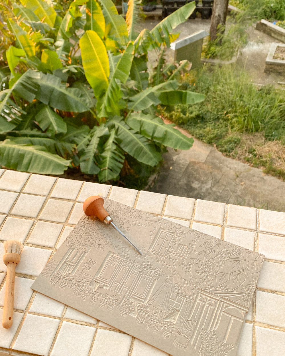 Thomery - Original Linoprint