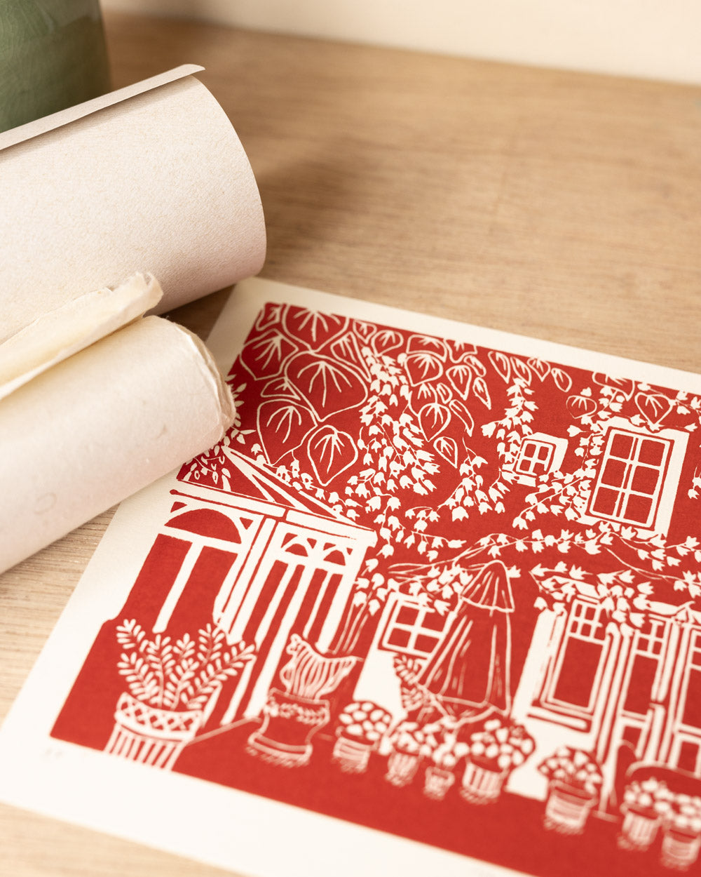 Thomery - Original Linoprint