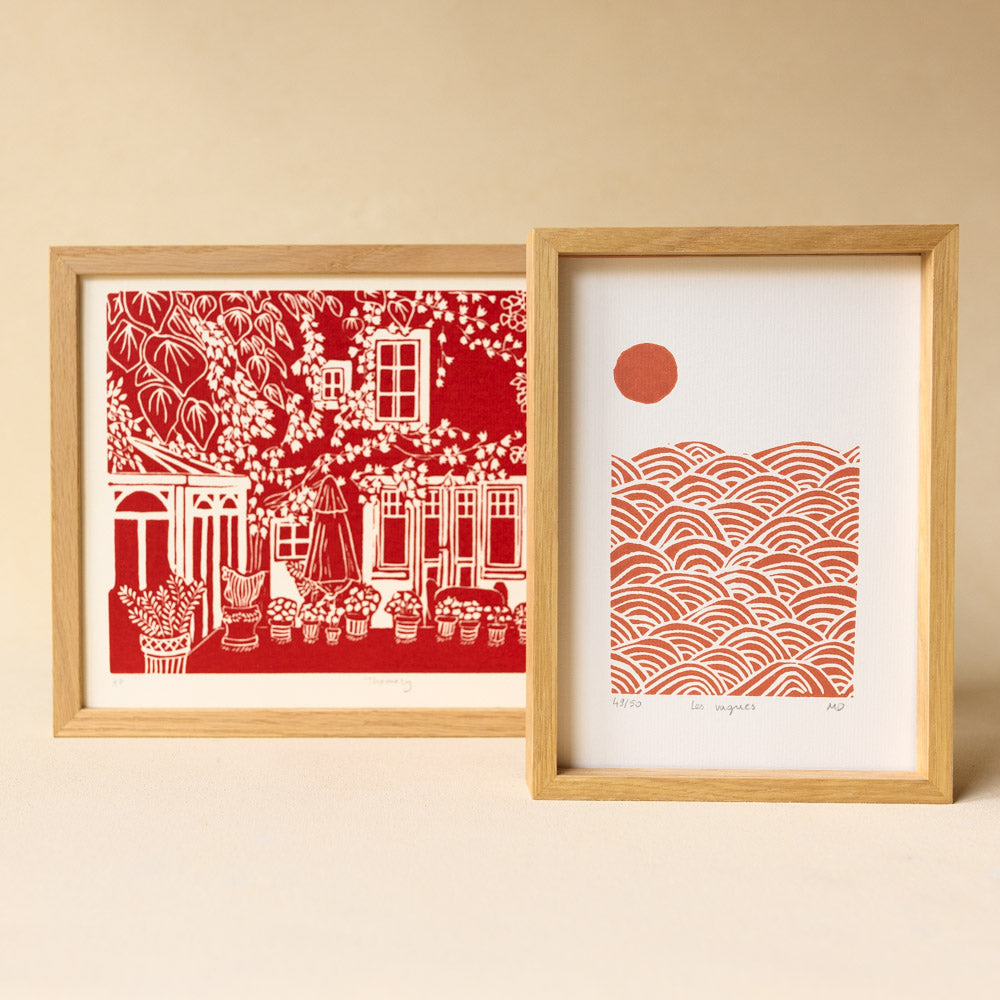 Thomery - Original Linoprint