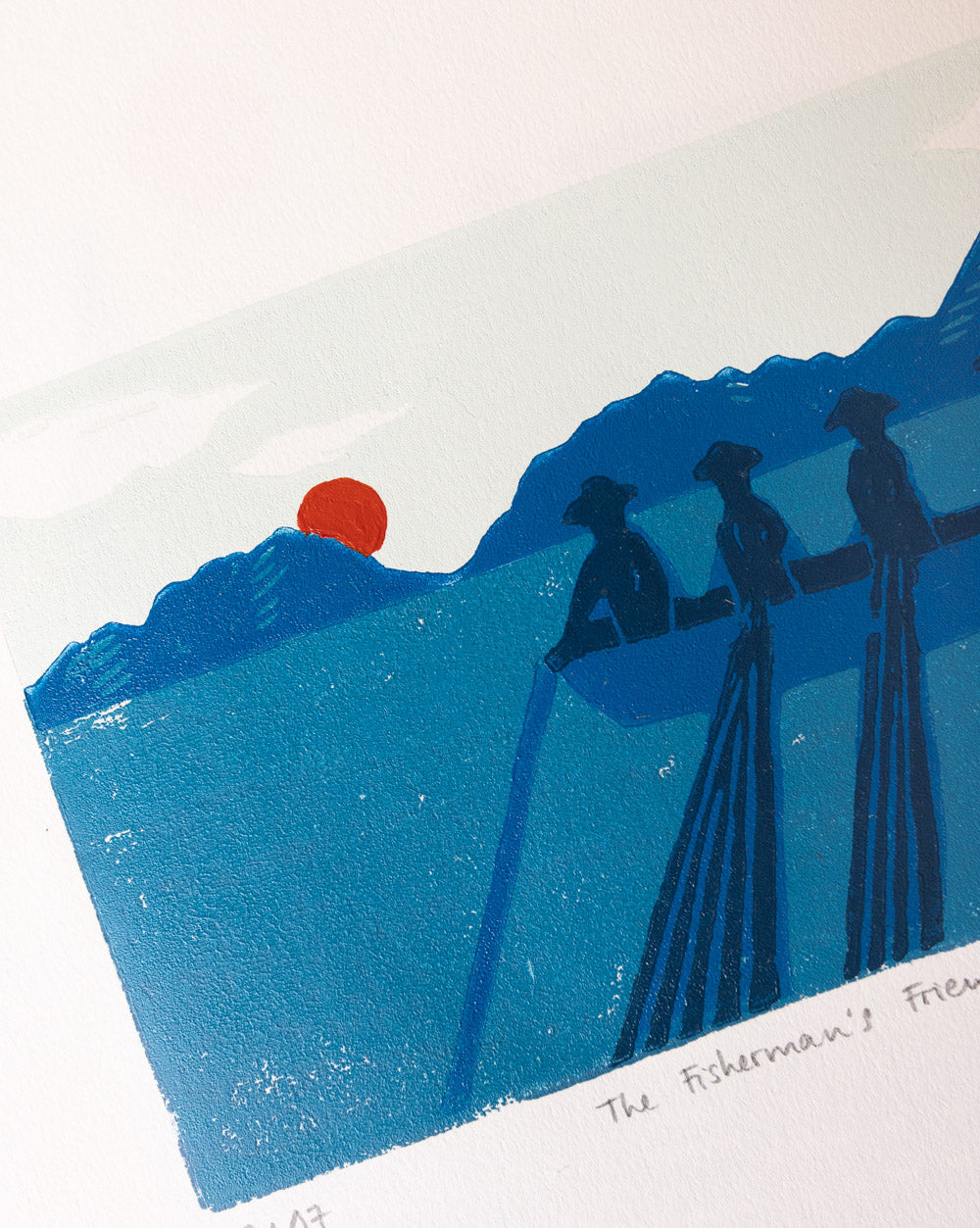The Fisherman's Friend - Original Woodprint