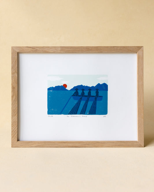 The Fisherman's Friend - Original Woodprint