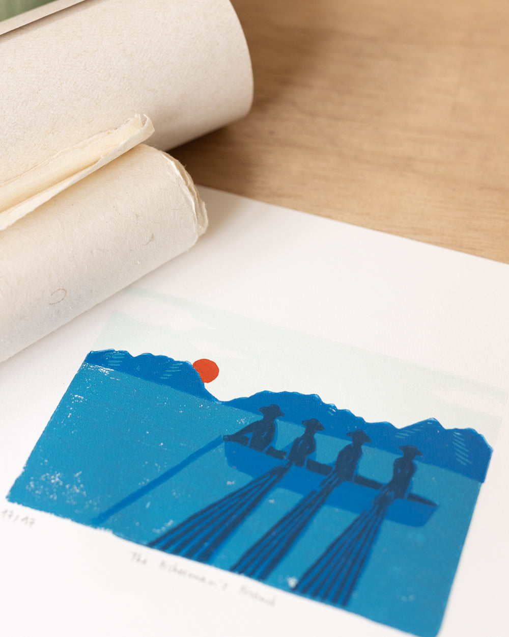 The Fisherman's Friend - Original Woodprint