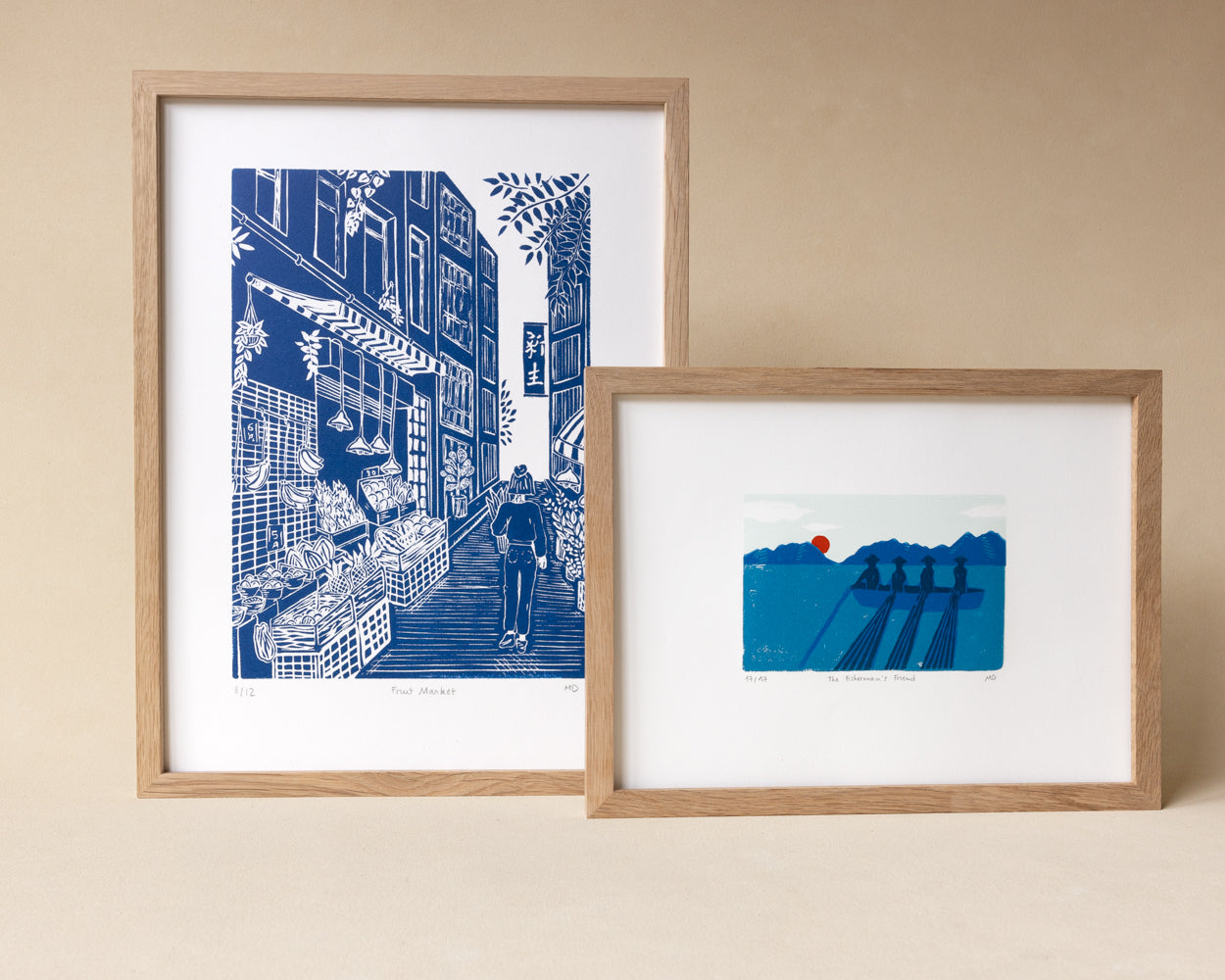 The Fisherman's Friend - Original Woodprint