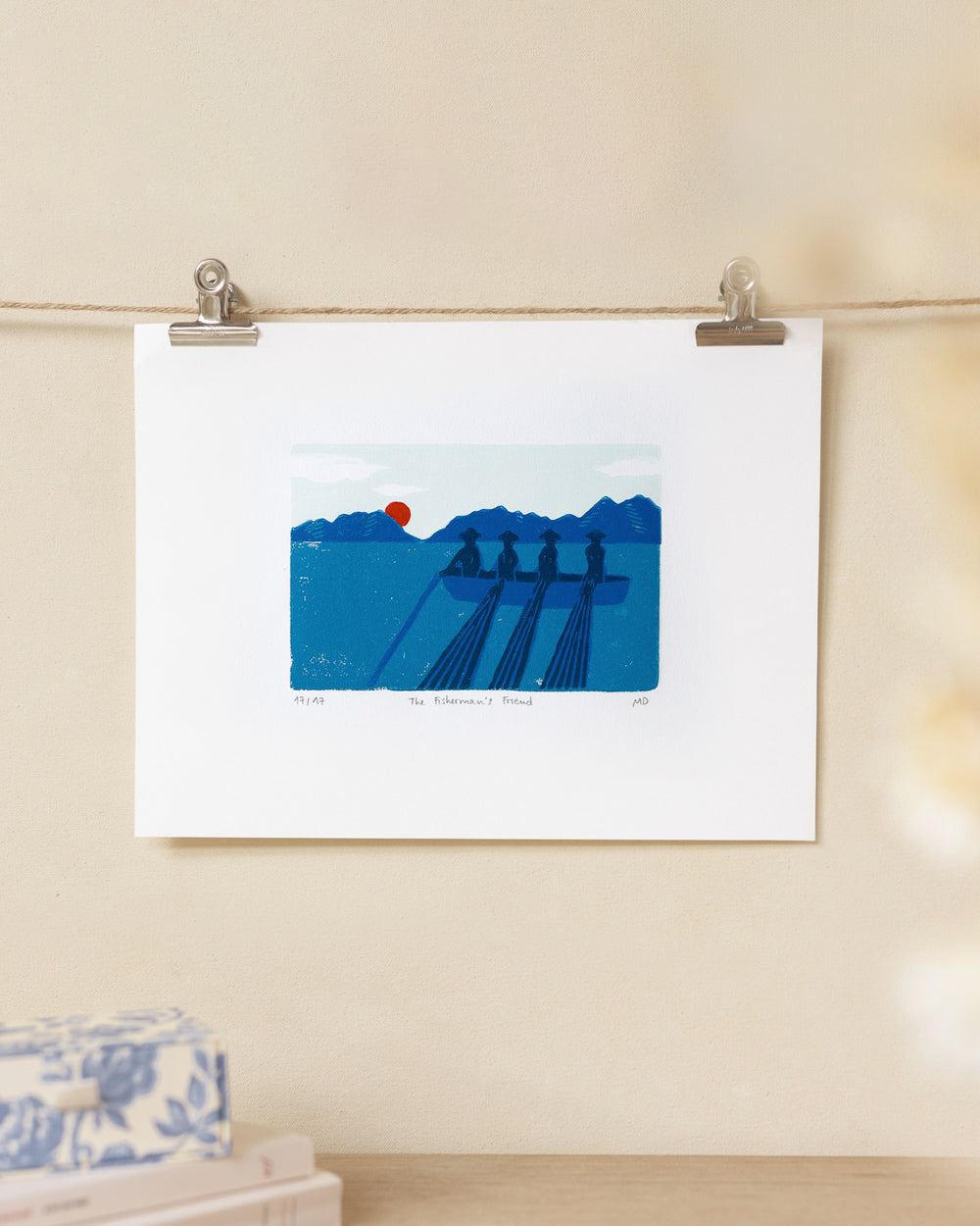 The Fisherman's Friend - Original Woodprint