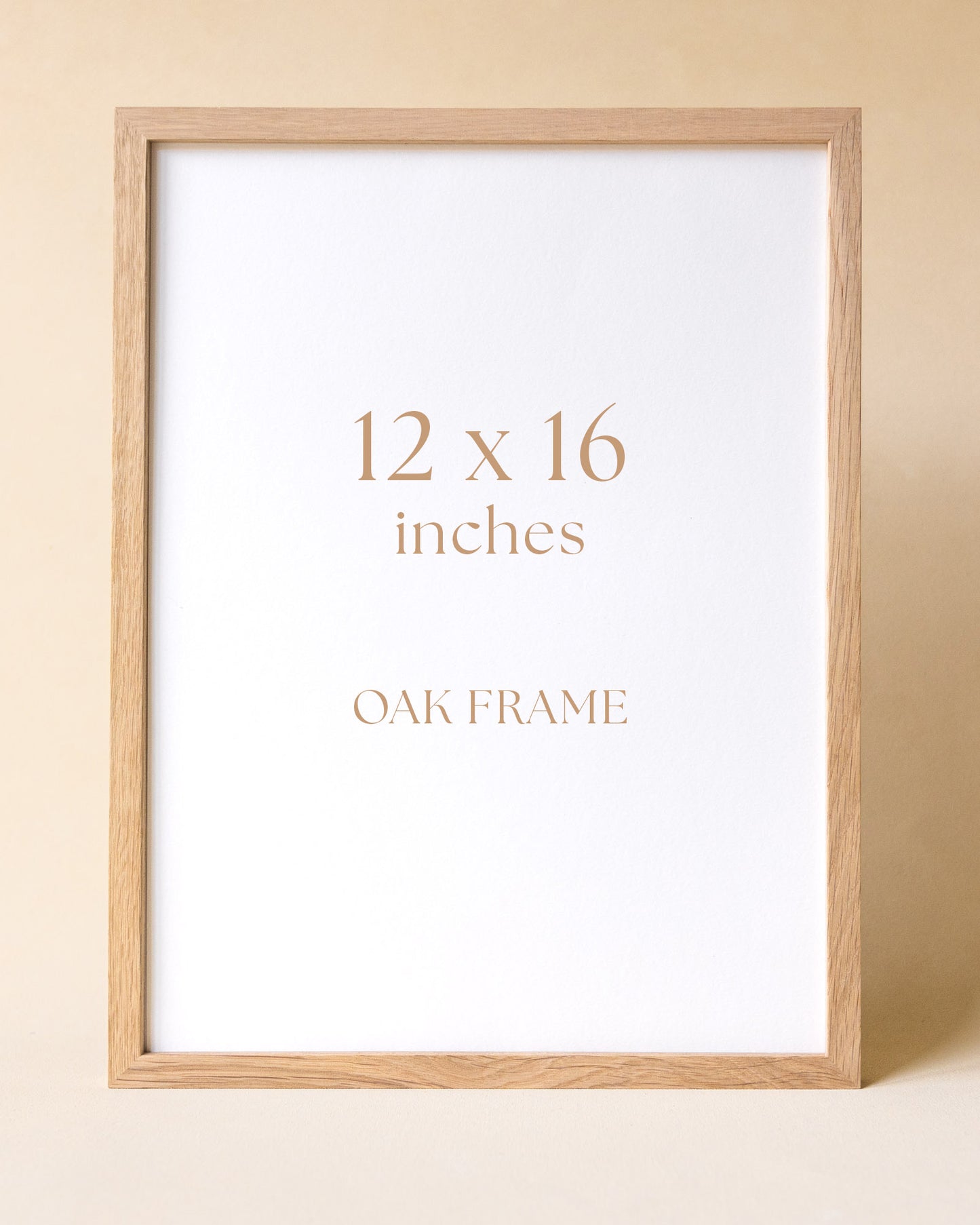 Solid Oak Frame, 12 x 16 in