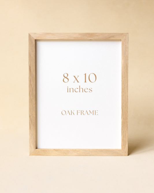 Solid Oak Frame, 8 x 10 in