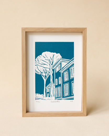 Garbatella - Original Linoprint