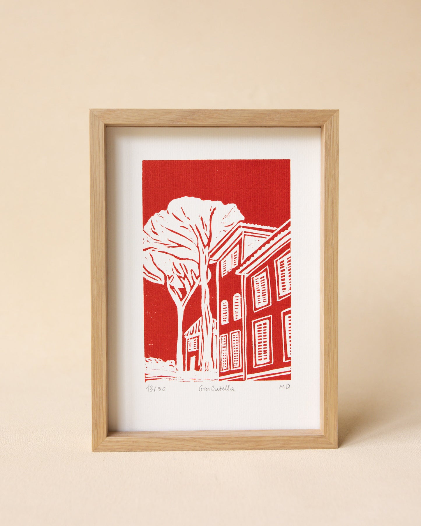 Garbatella - Original Linoprint