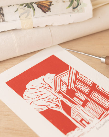 Garbatella - Original Linoprint