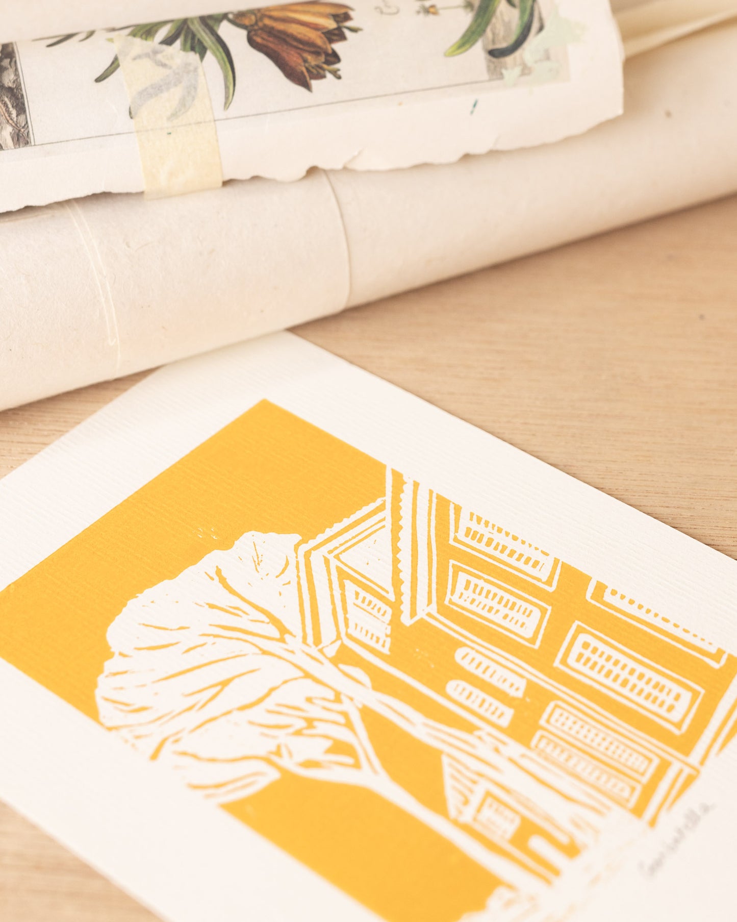 Garbatella - Original Linoprint