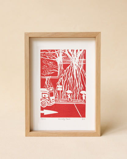 Kennedy Town - Original Linoprint