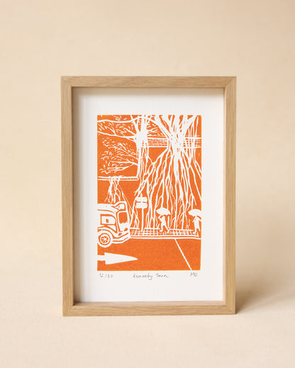 Kennedy Town - Original Linoprint