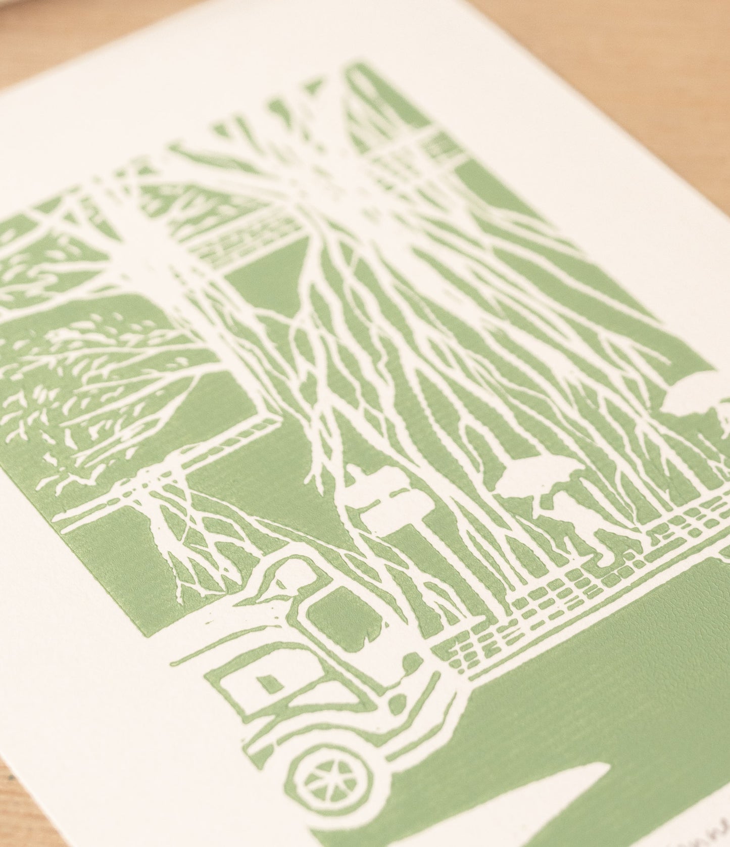 Kennedy Town - Original Linoprint