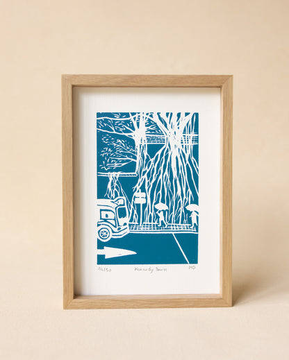 Kennedy Town - Original Linoprint
