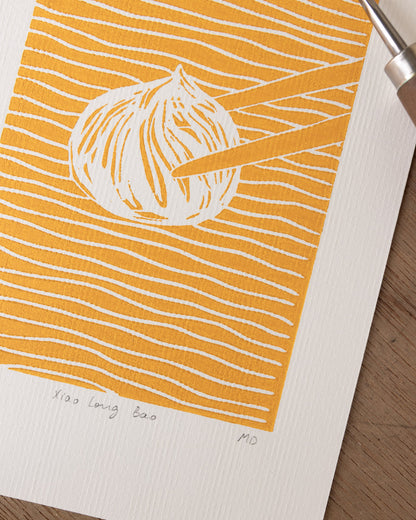 Xiao Long Bao - Original Linoprint