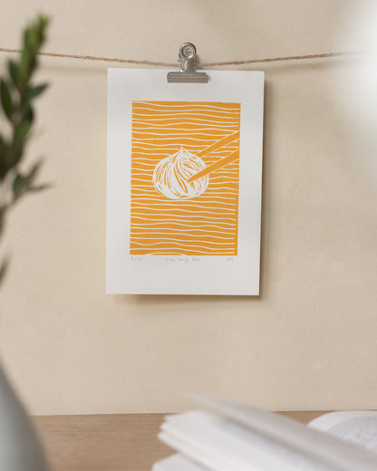 Xiao Long Bao - Original Linoprint