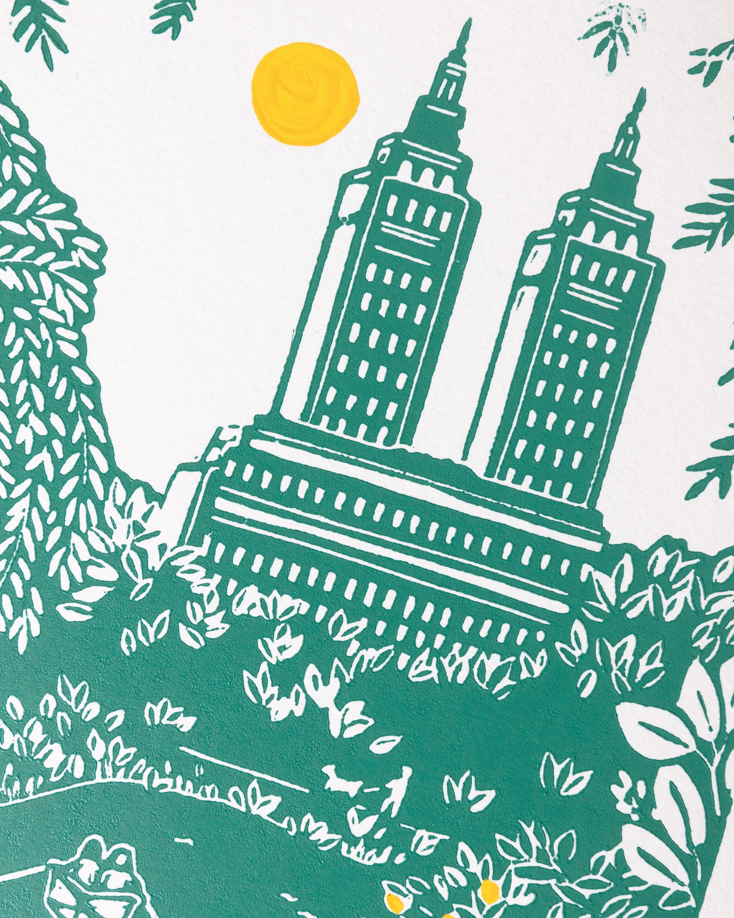 Central Park - Original Linoprint