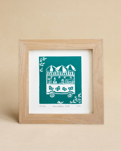 Manhattan Salt - Original Linoprint
