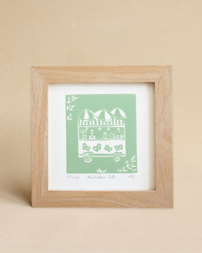 Manhattan Salt - Original Linoprint