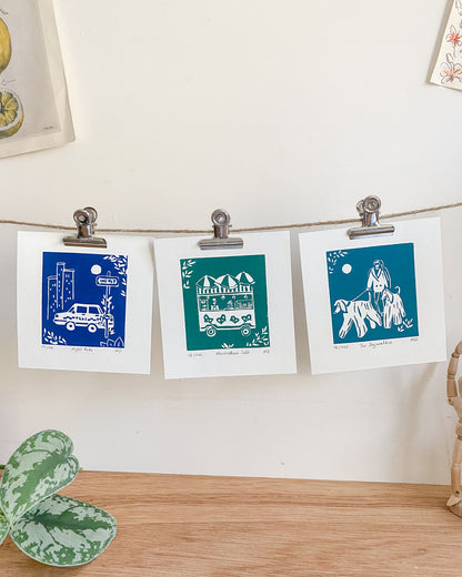 Manhattan Salt - Original Linoprint