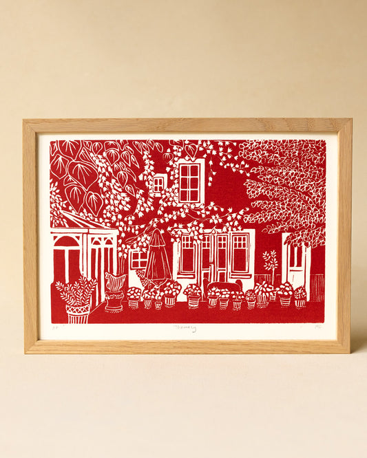 Thomery - Original Linoprint